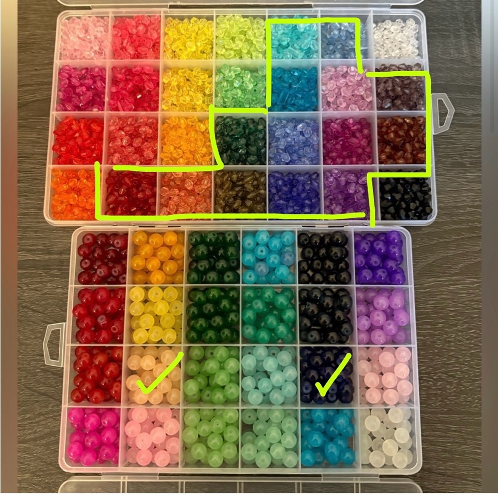 Colorful Bead Organizer Box